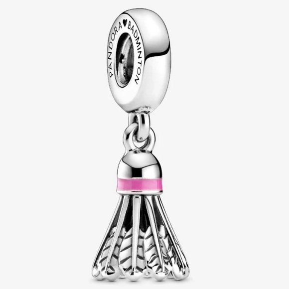 BNWT PANDORA Badminton Birdie Dangle Charm - Picture 3 of 5